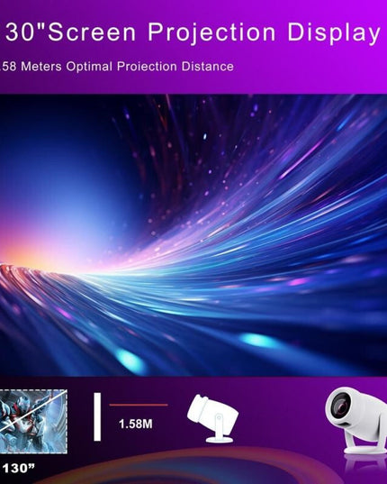 Intelligent Portable Projector With Android 12.0 For Family Use-1915197841157001225