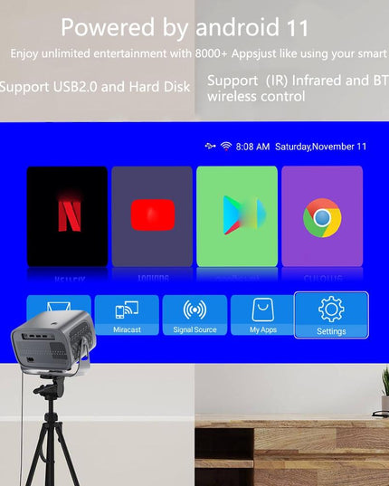 Portable 4K Android Smart Projector - Compact And Versatile-1915197817840865287