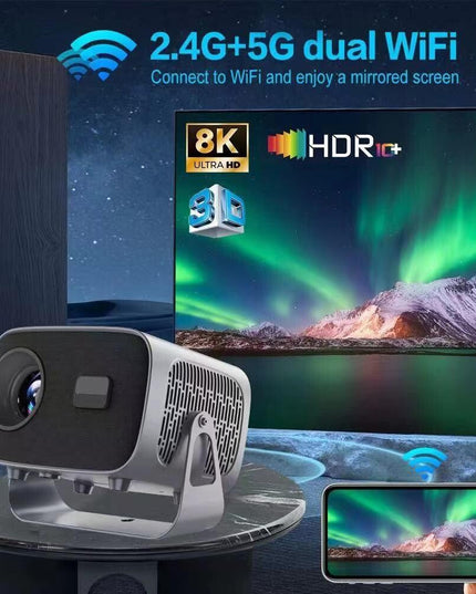 Portable 4K Android Smart Projector - Compact And Versatile-1915197817840865289