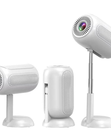 Android 11 Wifi6 4K Mini Projector With Hidden Lift And Gimbal - White-1915196657172090880