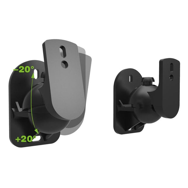 Rotatable 45 Degree Speaker Wall Mount Brackets For Surround Sound - Pair-1915198046505930752