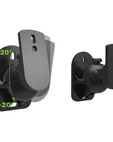 Rotatable 45 Degree Speaker Wall Mount Brackets For Surround Sound - Pair-1915198046505930759