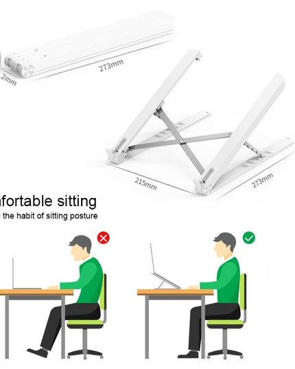 Adjustable Folding Laptop Stand - Portable And Cooling-1915198238768631810