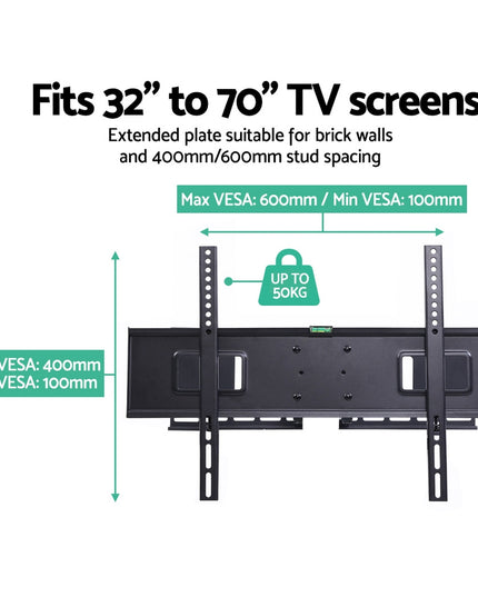 Artiss TV Wall Mount Bracket for 32"-70" LED LCD Full Motion Dual Strong Arms