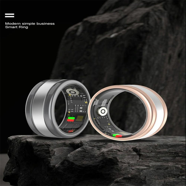 9 Smart Ring R18 Heart Rate Blood Oxygen Sleep Sports - Black