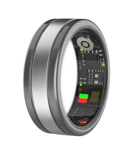 9 Smart Ring R18 Heart Rate Blood Oxygen Sleep Sports - Black