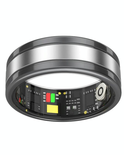 9 Smart Ring R18 Heart Rate Blood Oxygen Sleep Sports - Black