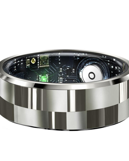 Smart Ring With Health Monitoring Gesture Control And Somatosensory Games - Size 10 - Black