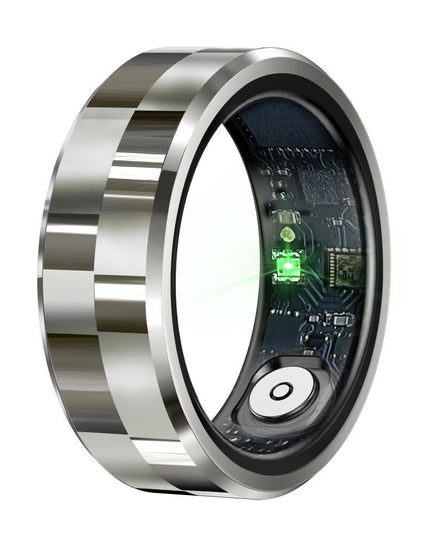 Smart Ring With Health Monitoring Gesture Control And Somatosensory Games - Size 10 - Black