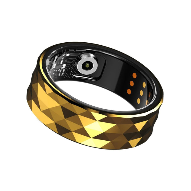 Smart Ring Health Monitoring Multiple Modes R12M Size 22 - Gold