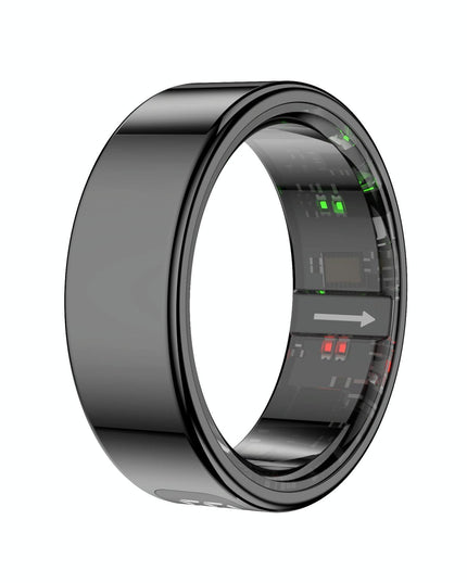 Smart Ring Heart Rate Blood Oxygen Sleep Sports Size 9 - Gold