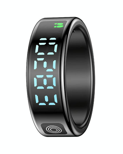 Smart Ring With Hand Gestures Control Health Monitoring & Sports Modes Size 12 - Gold