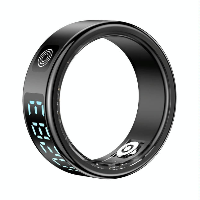Smart Ring With Hand Gestures Control Health Monitoring & Sports Modes Size 12 - Gold