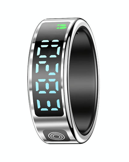 Smart Ring With Hand Gestures Control Health Monitoring & Sports Modes Size 12 - Gold