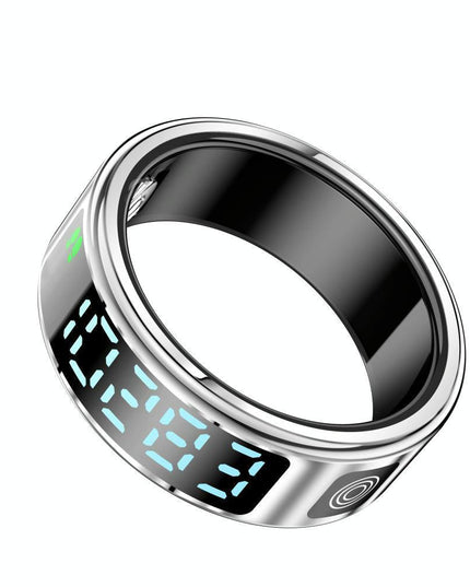 Smart Ring Hand Gestures Health Monitoring Sports Modes Size 10 - Silver
