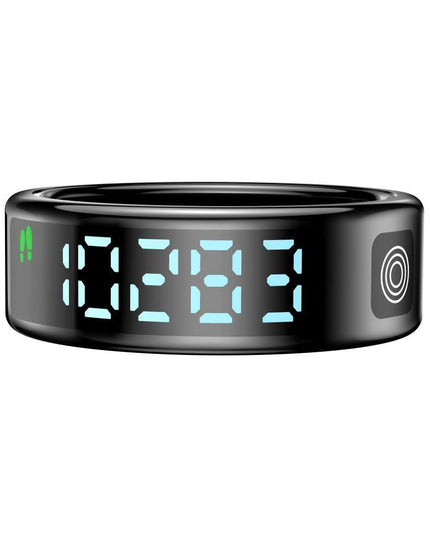 Smart Ring Hand Gestures Health Monitoring Sports Modes Size 10 - Silver