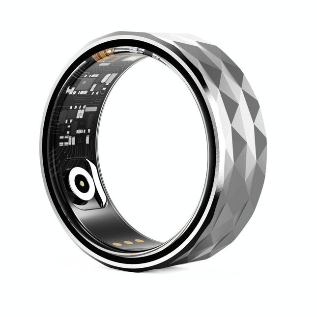 Smart Ring Health Monitoring Multiple Modes R12M Size 22 - Silver
