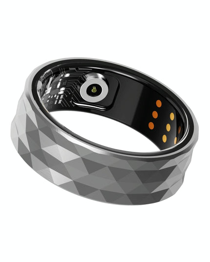 Smart Ring Health Monitoring Multiple Modes R12M Size 22 - Silver