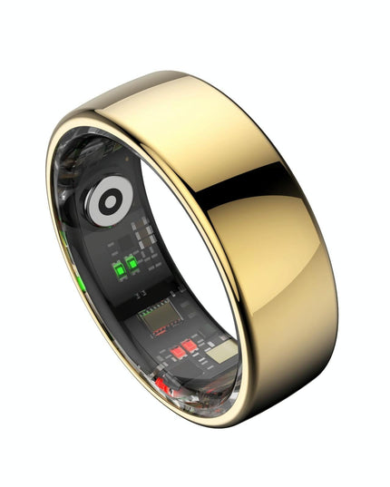 Smart Ring Size 7 Heart Rate Blood Oxygen Sleep Sports - Silver