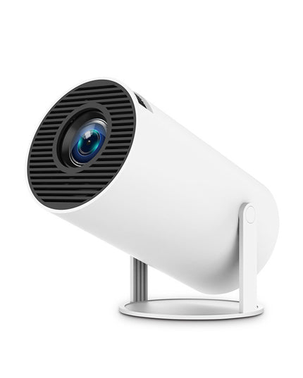 HY300PRO Portable Projector - 4K Decoding, Wi-Fi 6, 720P HD with 160 ANSI Lumens