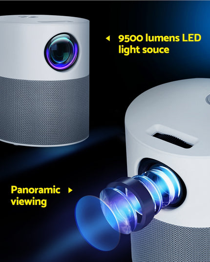 Devanti Portable Mini Video Projector 1080P Wifi Home Theater HDMI Carry Bag