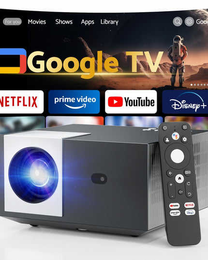 Devanti Video Project 4K 1080P Official Google TV 5G Wifi Home Cinema