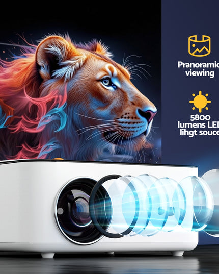 Devanti Video Project 4K 1080P Android 5G Wifi Home Cinema