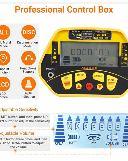 High Sensitivity Underground Metal Detector With Backlight-1915197653696778247
