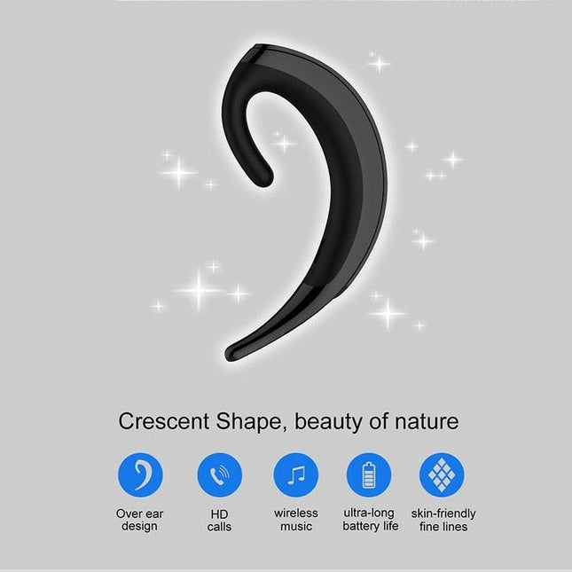Wireless Bluetooth Earphone - Business Style Ear-Hanging-1915197686865334281