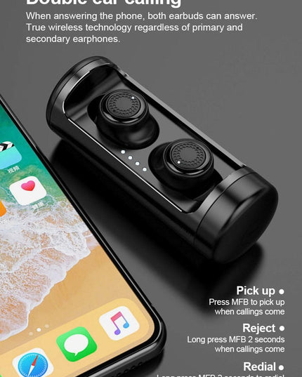 Waterproof Q63 Tws Wireless Earbuds With 3D Stereo Sound And Charging Case-1915197666690732035