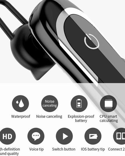 Waterproof Bluetooth Earphone With Noise Cancelling-1915196770938392578