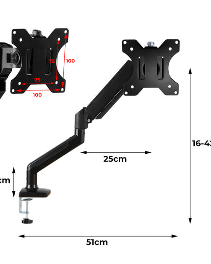 Traderight Monitor Stand Single Arm  for 13"-32"-1954802401001213954