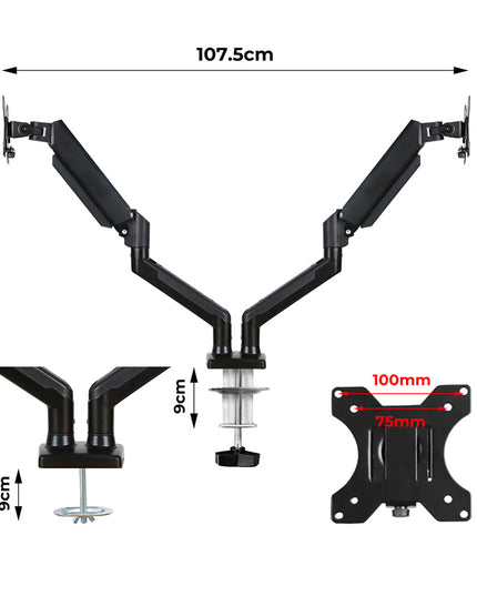 Traderight Monitor Stand Dual Arm  for 13"-32"-1973193460798328834